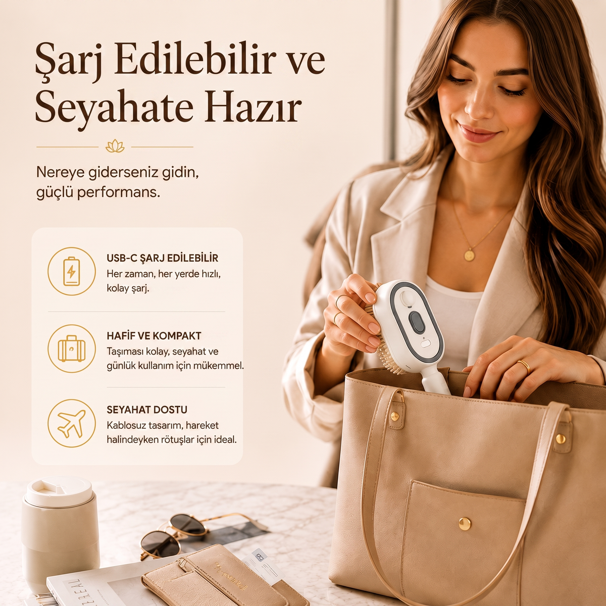Morning Edit™ Nano Mist Buharlı Saç Bakım Fırçası