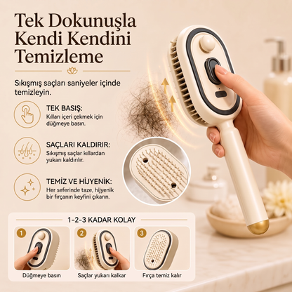 Morning Edit™ Nano Mist Buharlı Saç Bakım Fırçası