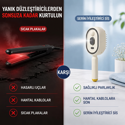 Morning Edit™ Nano Mist Buharlı Saç Bakım Fırçası