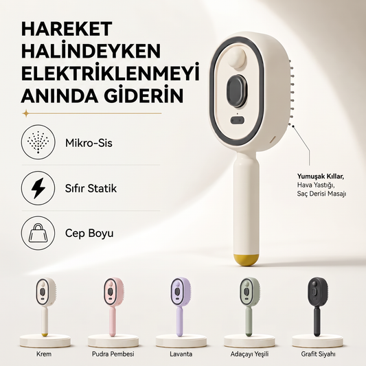 Morning Edit™ Nano Mist Buharlı Saç Bakım Fırçası